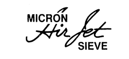 MICRON AIR JET SIEVE trademark