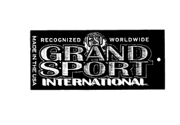 GRAND SPORT INTERNATIONAL GSI trademark
