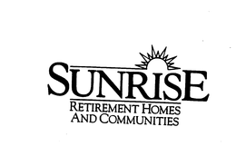 SUNRISE RETIREMENT HOMES AND COMMUNITIES trademark