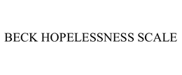 BECK HOPELESSNESS SCALE trademark