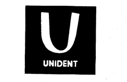 U UNIDENT trademark