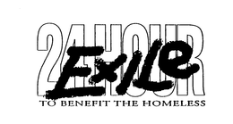 24 EXILE HOUR TO BENEFIT THE HOMELESS trademark