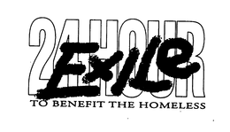EXILE 24 HOUR TO BENEFIT THE HOMELESS trademark