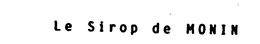 LE SIROP DE MONIN trademark