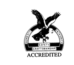 ACCREDITED HONESTY INTEGRITY SAFETY CRAFTSMANSHIP trademark