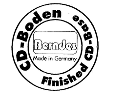 BERNDES CD-BODEN FINISHED CD-BASE MADE IN GERMANY trademark