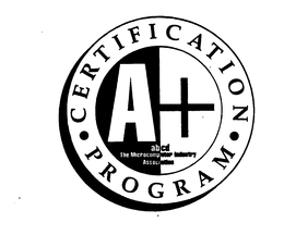 A+ CERTIFICATION PROGRAM trademark