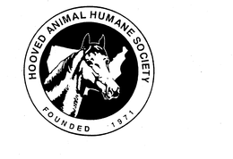 HOOVED ANIMAL HUMANE SOCIETY FOUNDED 1971 trademark