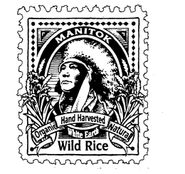 MANITOK WILD RICE WHITE EARTH ORGANIC HAND HARVESTED NATURAL trademark