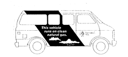 THIS VEHICLE RUNS ON CLEAN NATURAL GAS. trademark