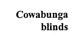 COWABUNGA BLINDS trademark