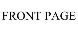 FRONT PAGE trademark
