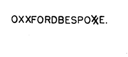 OXXFORDBESPOXXE. trademark