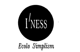 I'NESS ECOLO SIMPLISM trademark
