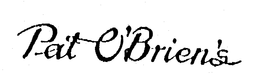 PAT O'BRIEN'S trademark