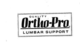 QUALITY ORTHO-PRO LUMBAR SUPPORT trademark