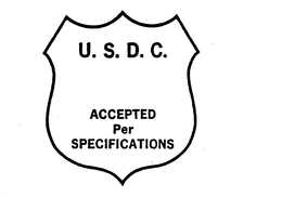 U. S. D. C. ACCEPTED PER SPECIFICATIONS trademark