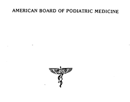 AMERICAN BOARD OF PODIATRIC MEDICINE trademark