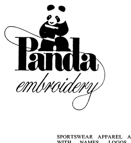 PANDA EMBROIDERY trademark