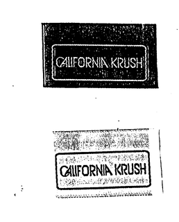 CALIFORNIA KRUSH trademark