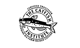 THE CATFISH INSTITUTE CERTIFIED PROCESSOR GENUINE U.S. FARM-RAISED CATFISH trademark