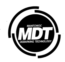 MANITOWOC MDT DEBARKING TECHNOLOGY trademark