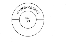 API SERVICE SG/CD SAE 30 trademark