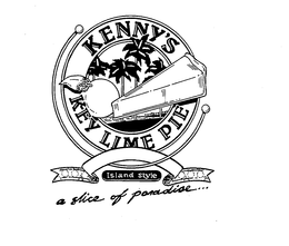 KENNY'S KEY LIME PIE ISLAND STYLE A SLICE OF PARADISE... trademark