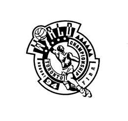 FIBA WORLD CHAMPIONSHIP TORONTO AUGUST 94 trademark