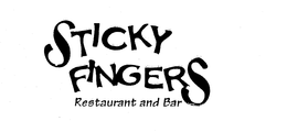 STICKY FINGERS RESTAURANT AND BAR trademark
