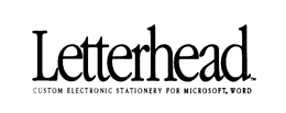 LETTERHEAD CUSTOM ELECTRONIC STATIONERY FOR MICROSOFT. WORD trademark