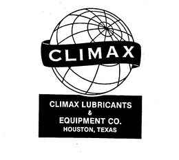 CLIMAX LUBRICANTS & EQUIPMENT CO. HOUSTON, TEXAS trademark