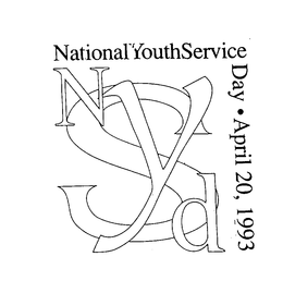 NYSD NATIONAL YOUTH SERVICE DAY - APRIL 20, 1993 trademark