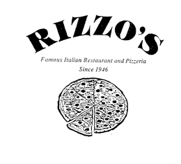 RIZZO'S FAMOUS ITALIAN RESTAURANT AND PIZZERIA SINCE 1946 trademark