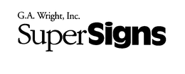 G.A. WRIGHT, INC. SUPERSIGNS trademark