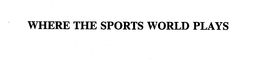 WHERE THE SPORTS WORLD PLAYS trademark