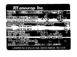 MANEUROP INC. trademark