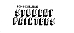 800-4-COLLEGE STUDENT PAINTERS trademark