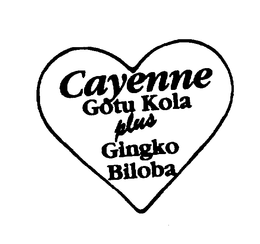 CAYENNE GOTU KOLA PLUS GINGKO BILOBA trademark