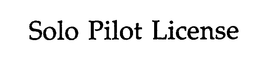 SOLO PILOT LICENSE trademark