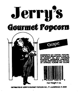 JERRY'S GOURMET POPCORN trademark