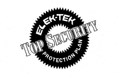 ELEK-TEK TOP SECURITY PROTECTION PLAN trademark