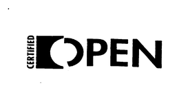 CERTIFIED OPEN trademark