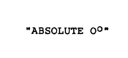 ABSOLUTE O° trademark