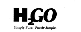 H2 GO SIMPLY PURE. PURELY SIMPLE. trademark