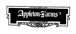 APPLETON FARMS ESTABLISHED 1638 IPSWICH, MASSACHUSETTS trademark