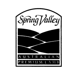 SPRING VALLEY AUSTRALIAN PREMIUM LAMB trademark