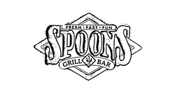 SPOONS FRESH FAST FUN GRILL BAR trademark