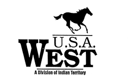 U.S.A. WEST A DIVISION OF INDIAN TERRITORY trademark