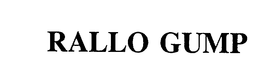 RALLO GUMP trademark